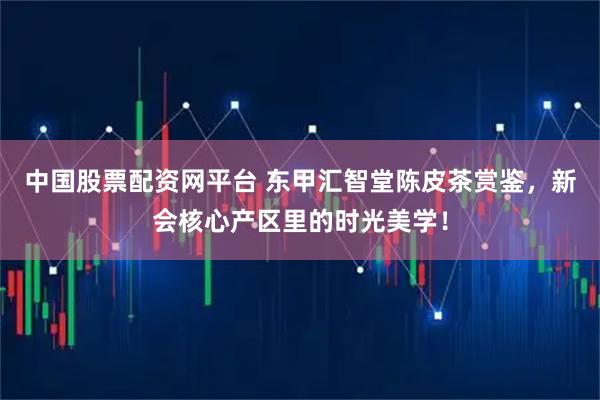 中国股票配资网平台 东甲汇智堂陈皮茶赏鉴，新会核心产区里的时光美学！